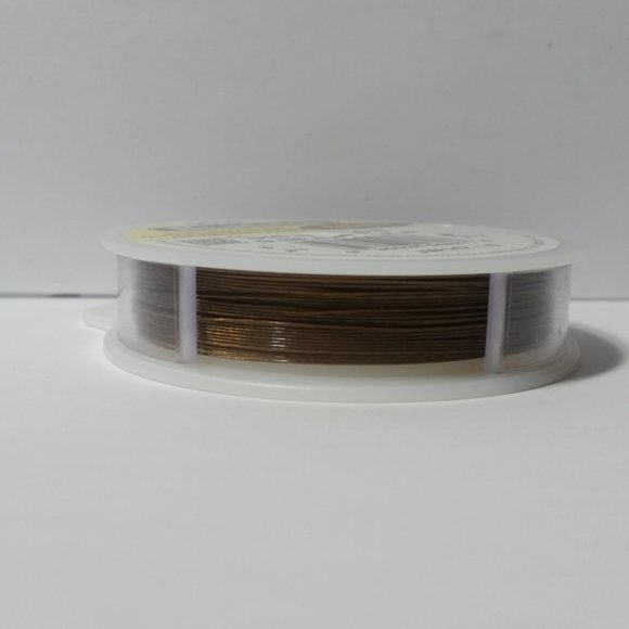 Bead Stringing Wire Bronze Color 19 Strand 30' .38 - Picture 2 of 4